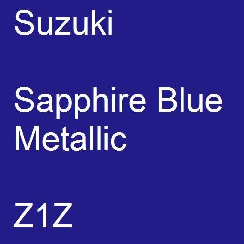 Suzuki, Sapphire Blue Metallic, Z1Z.